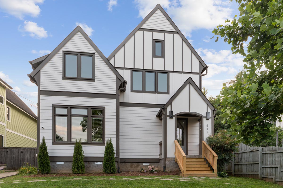 Tudor-style home exterior, Middle Tennessee